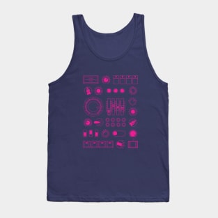 Vintage Analog Synth Controls Tank Top